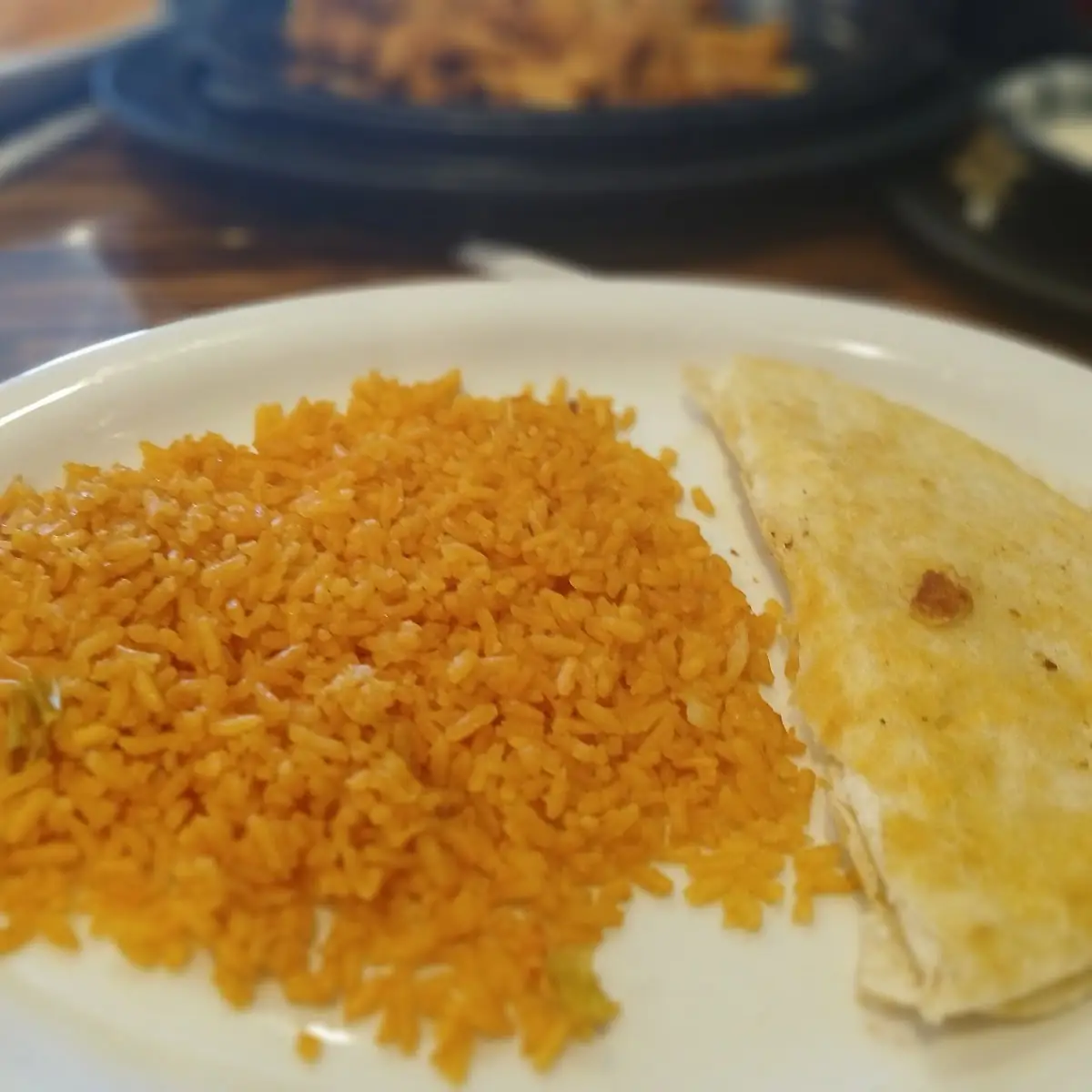 Cheese Quesadilla with Rice