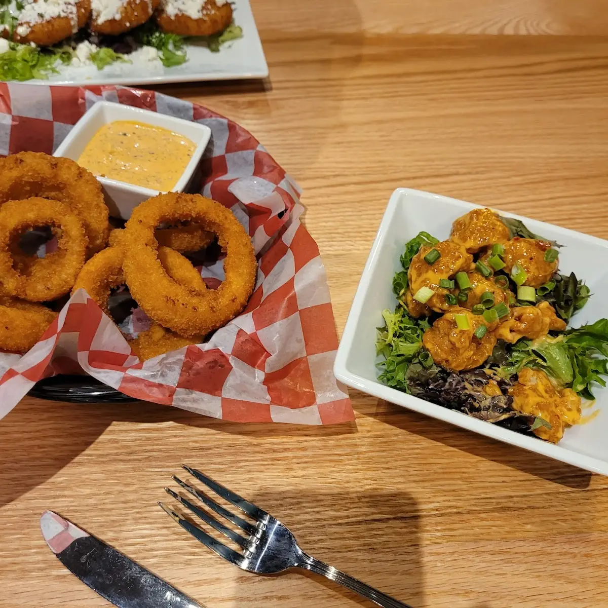Onion Rings & Fried Shrimp
