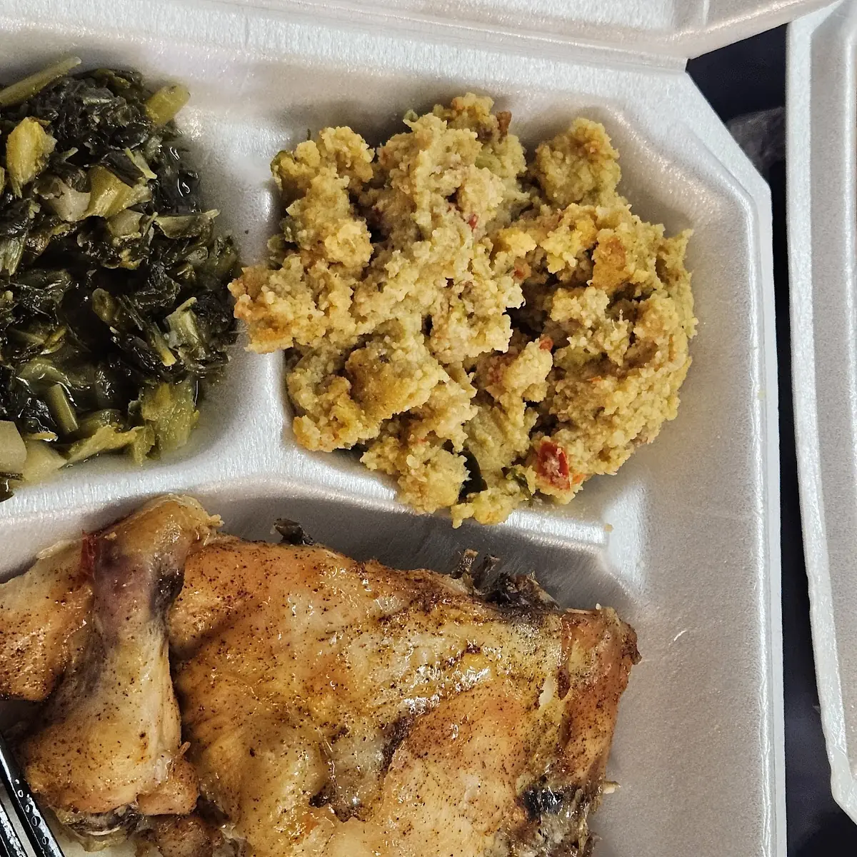 Fried Chicken Turnip Green