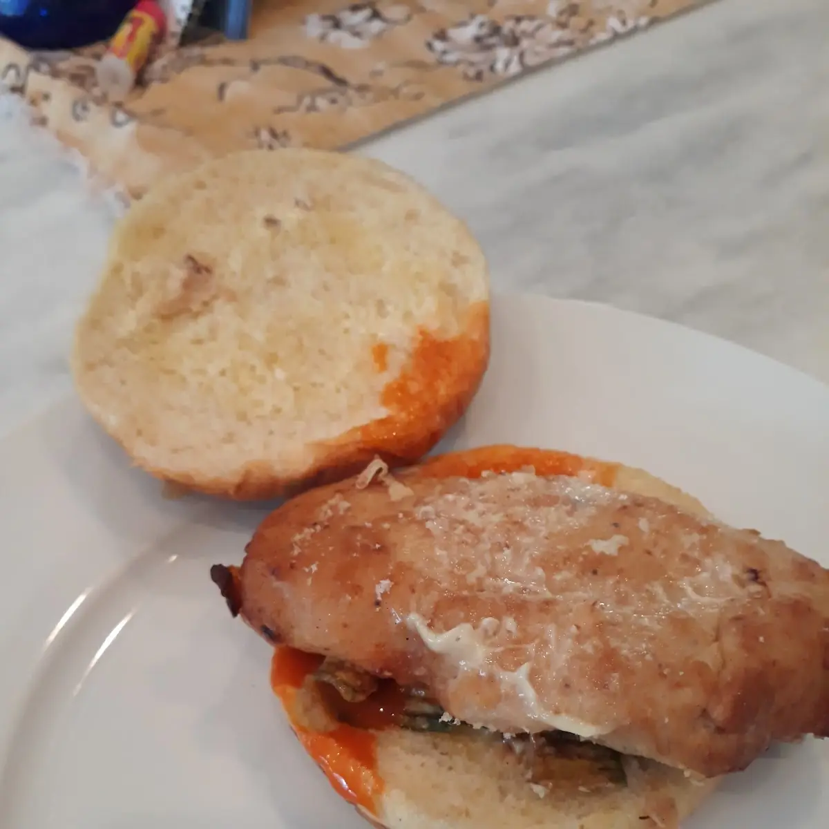 Grill Chicken Sandwich with Fried Pickles