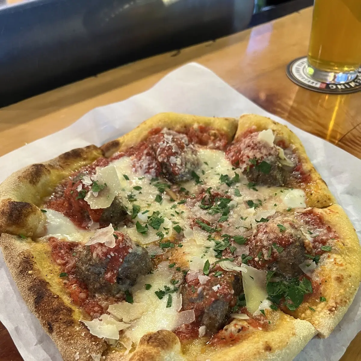 Meatball Pizza