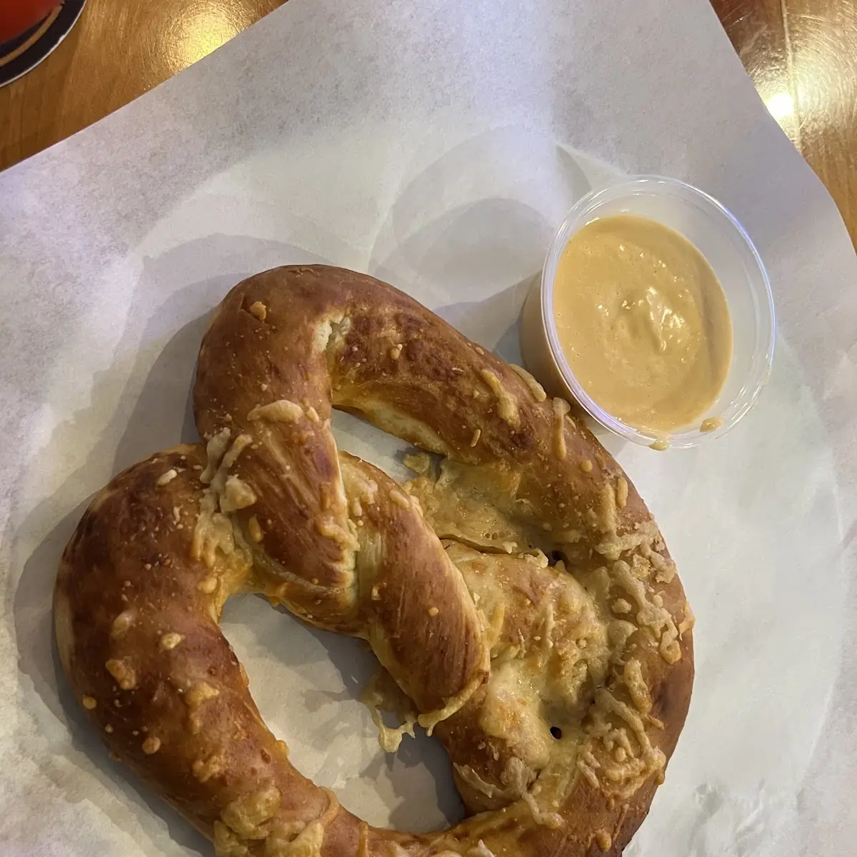 Pretzel with Cheese Sauce