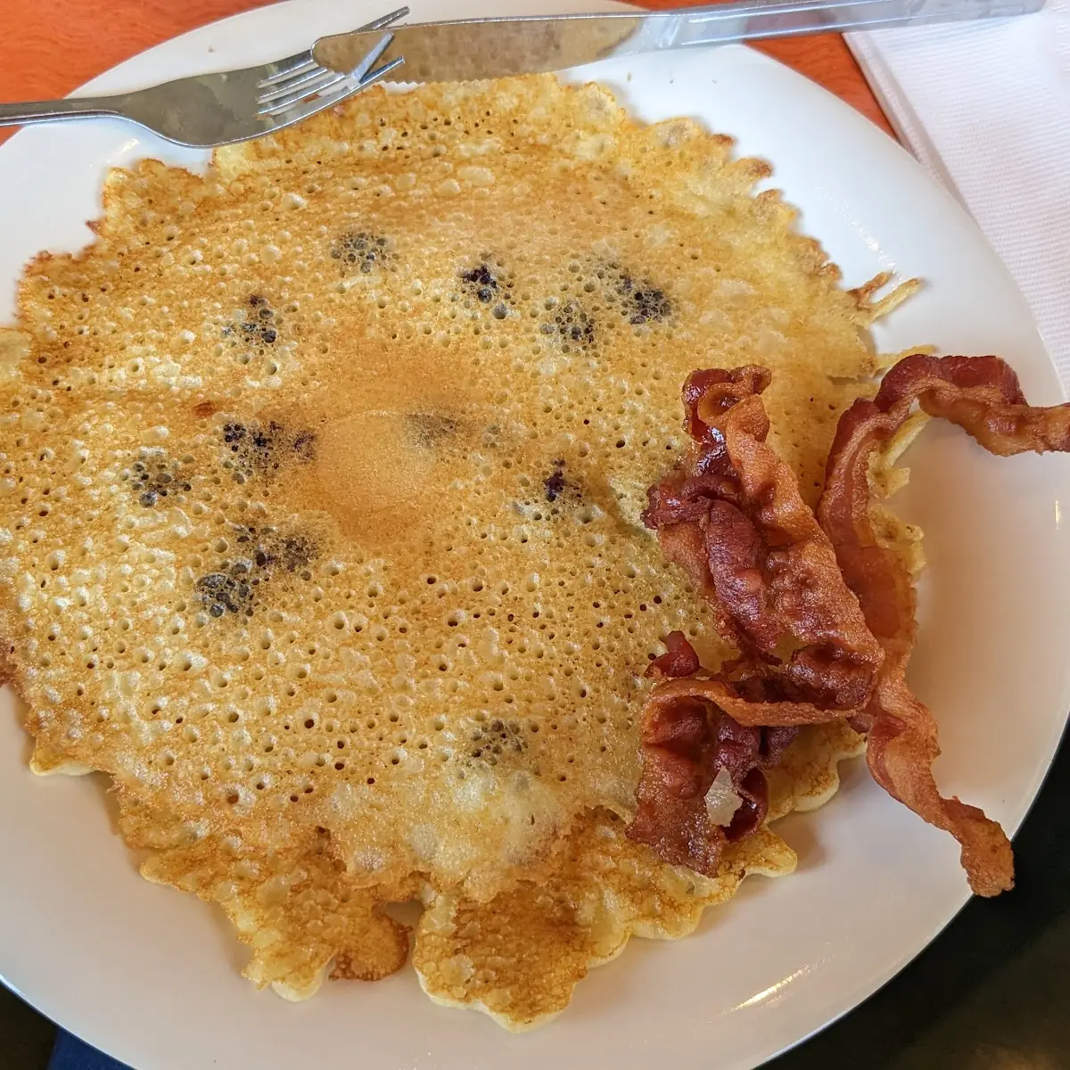 Blueberry Pancakes and Bacon