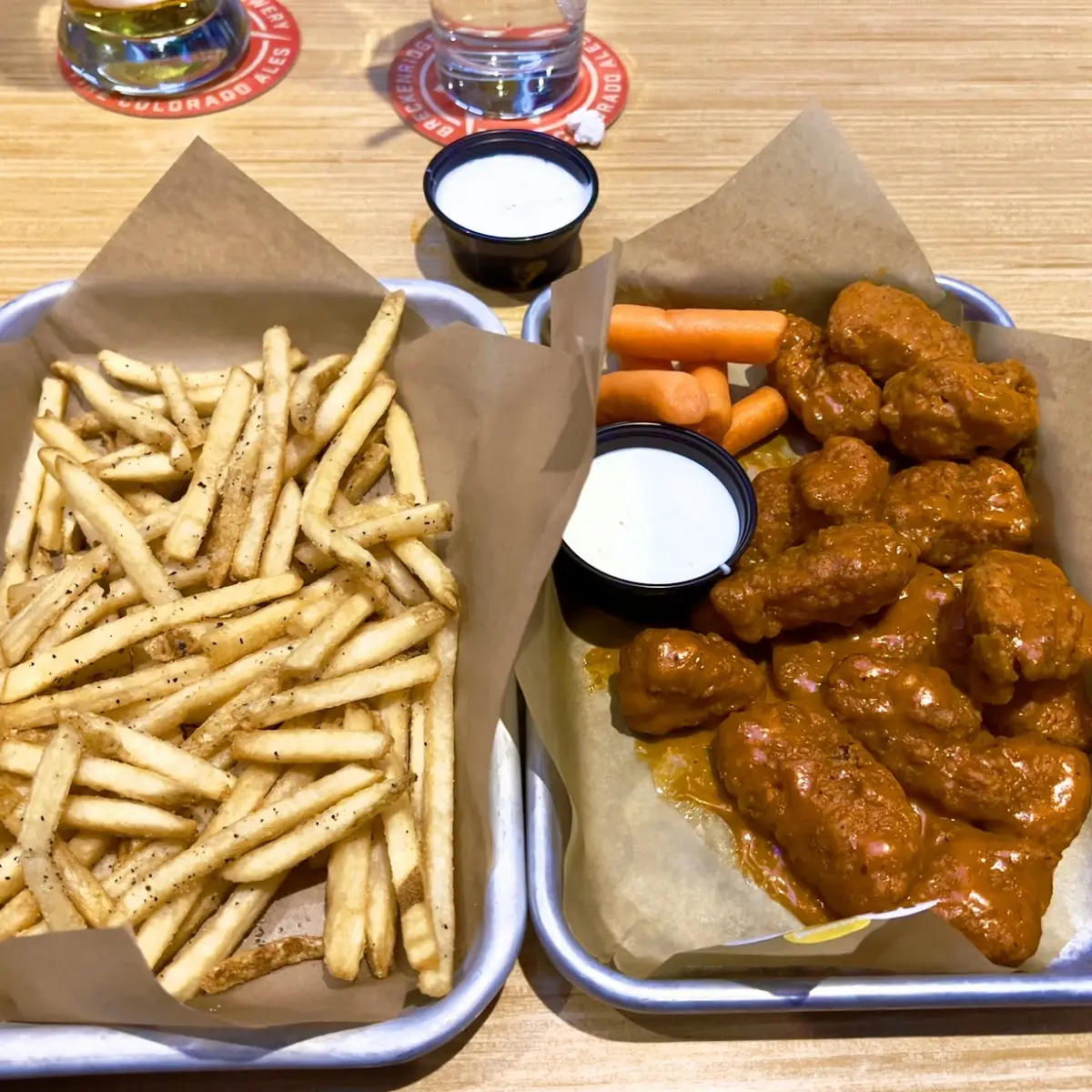 Buffalo Wings and Fries