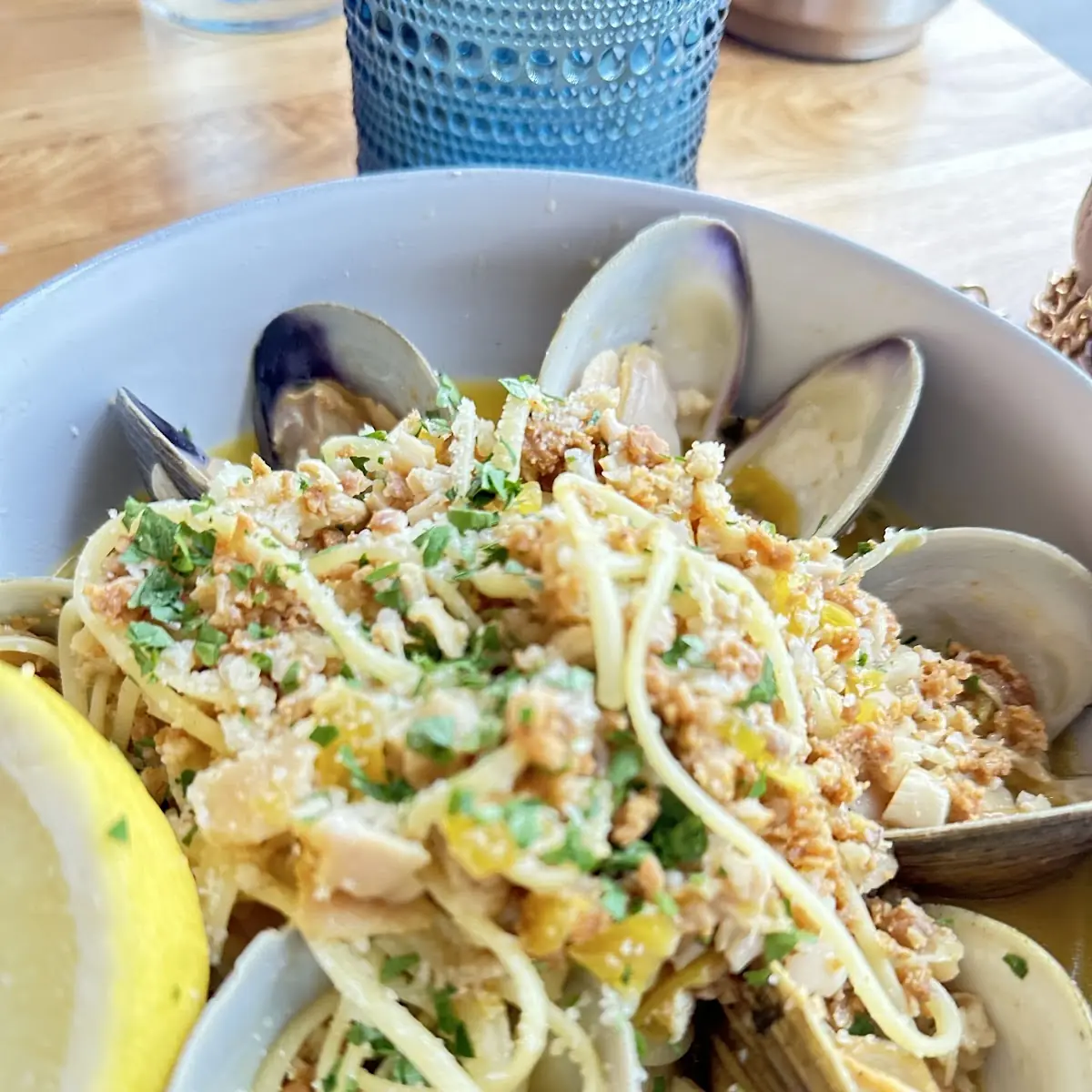 Lenquine and Clam Sauce
