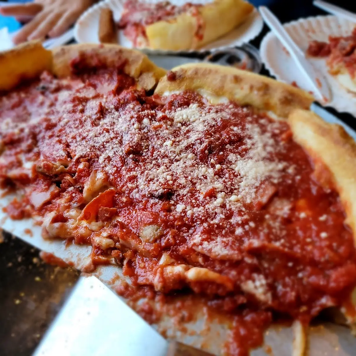 Meat Lovers Deep Dish Pizza