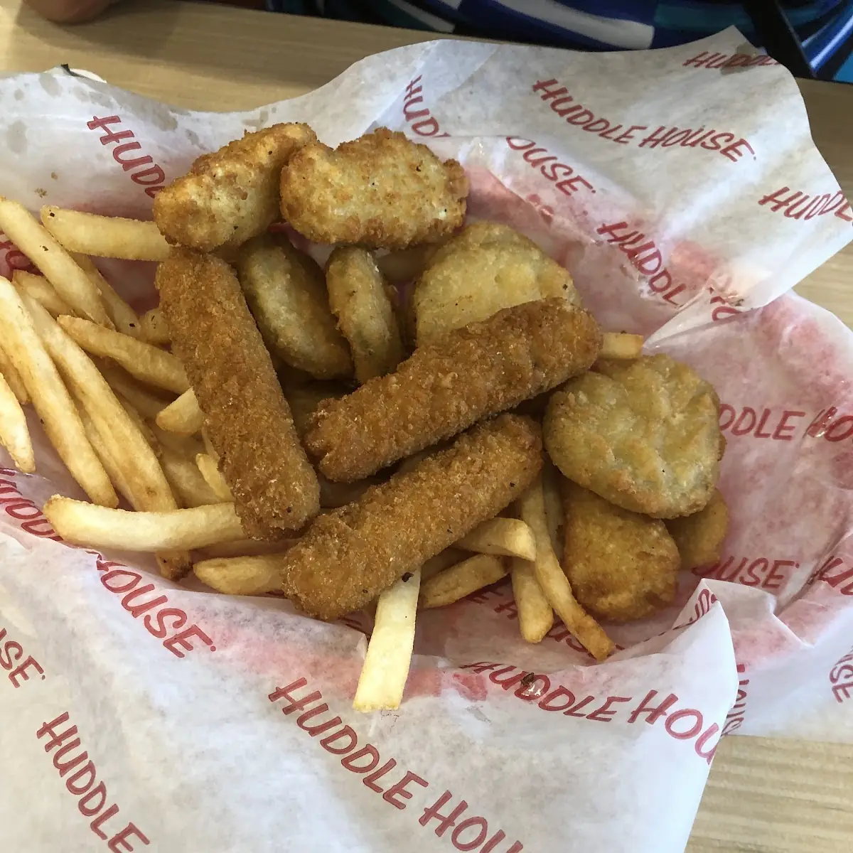 Fried Pickles Fries and Mozzarella Sticks