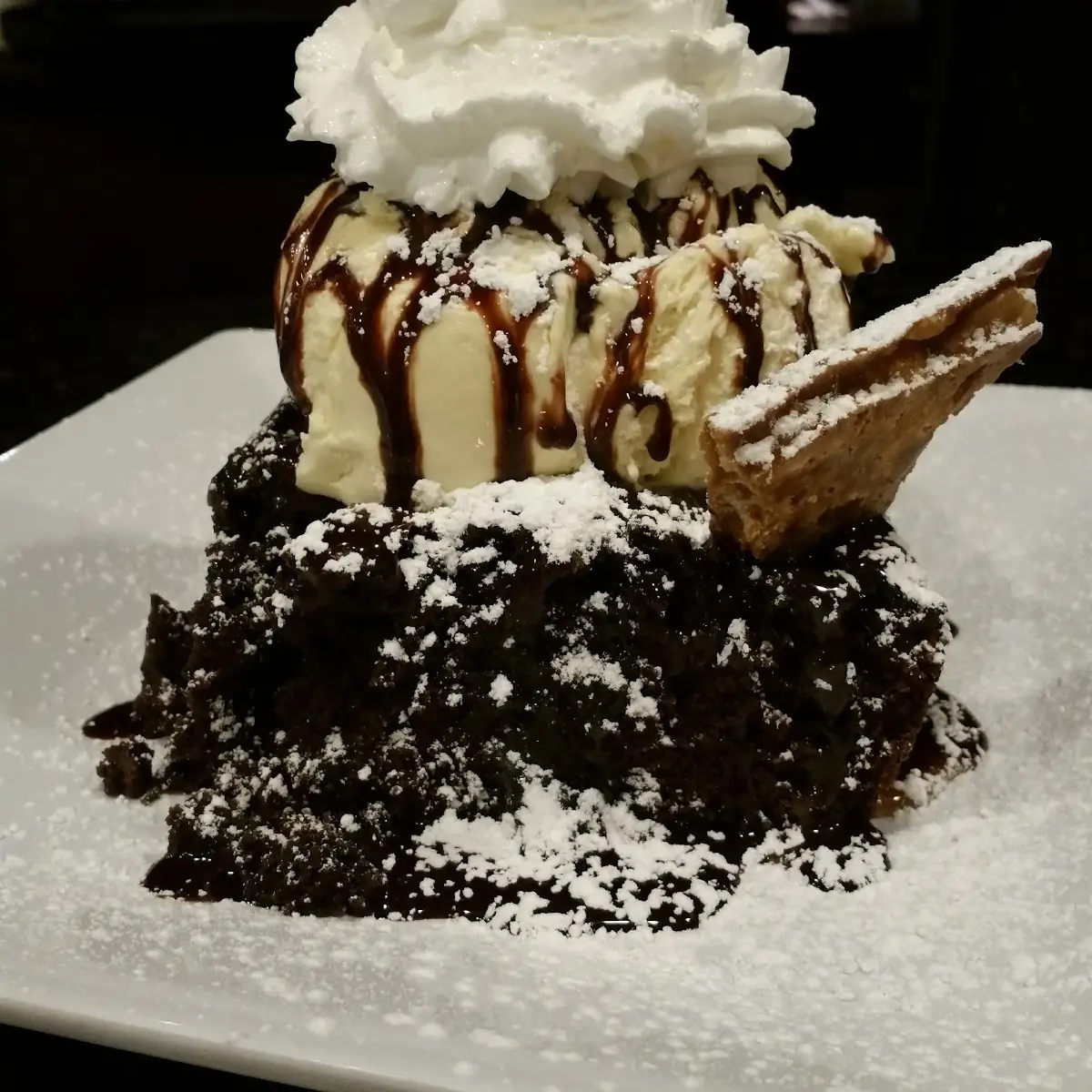 Warm Brownie Sundae