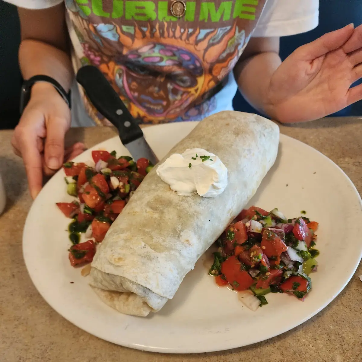 Breakfast Burrito with Veggie Sausage