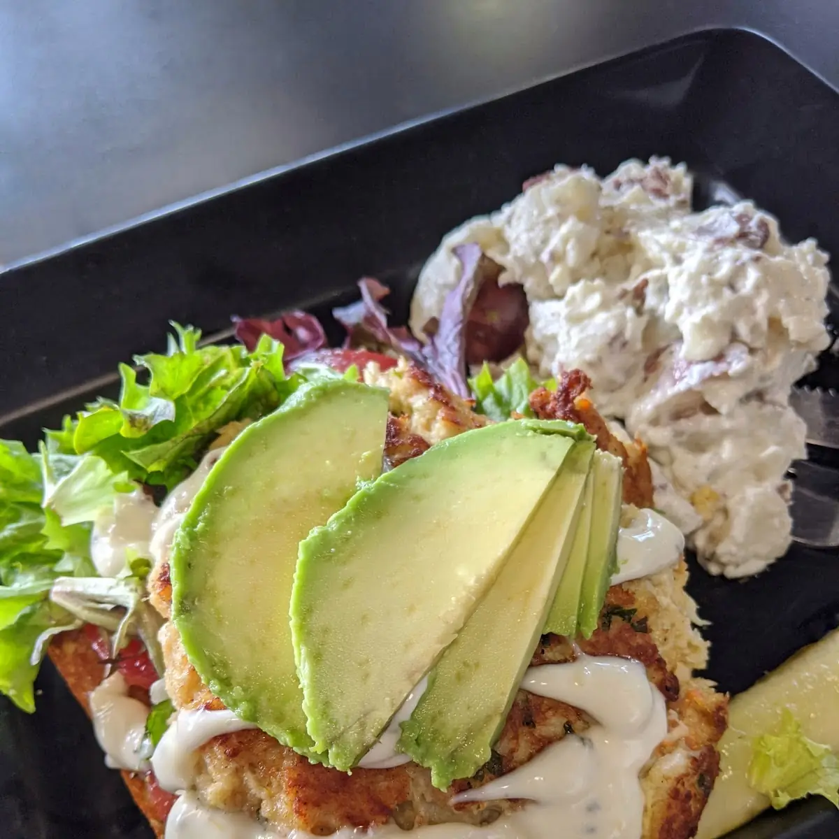 Open-Face Crab Cake