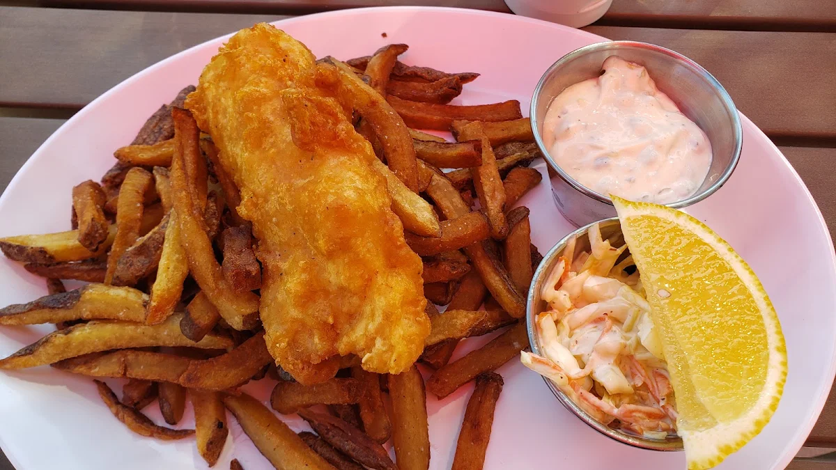 Battered Cod Fish & Chips, Halibut 'N' Malt Fish & Chips