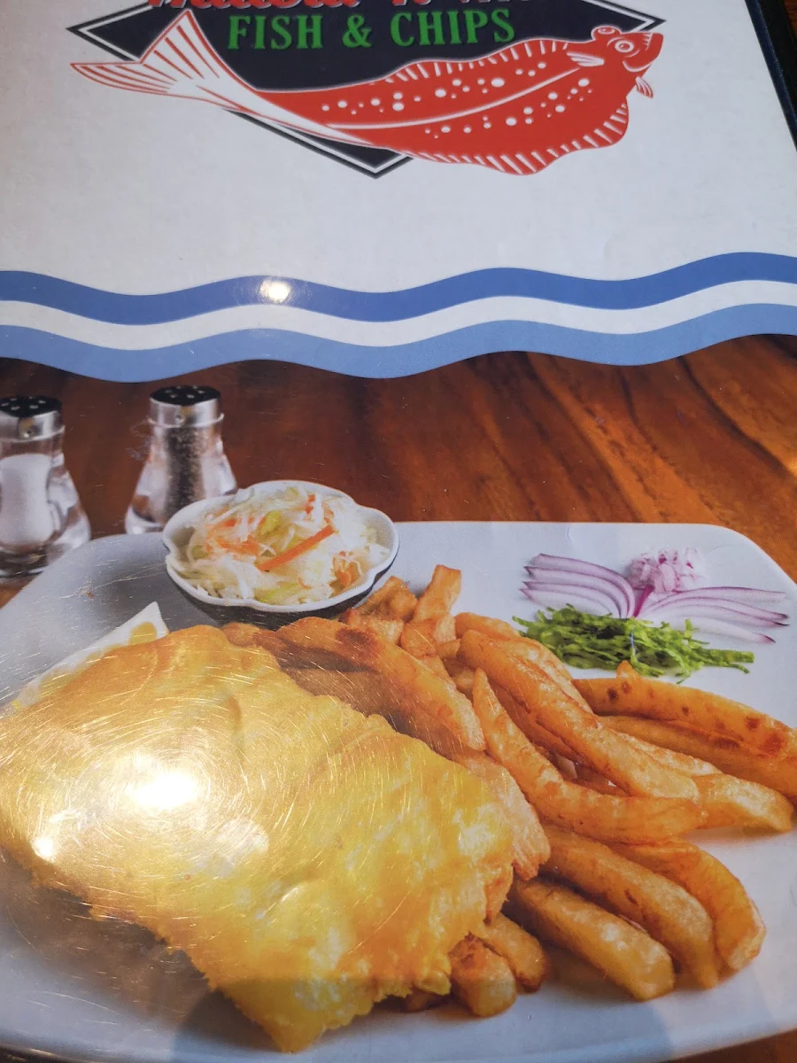 Fish and Chips at the Halibut, Halibut 'N' Malt Fish & Chips
