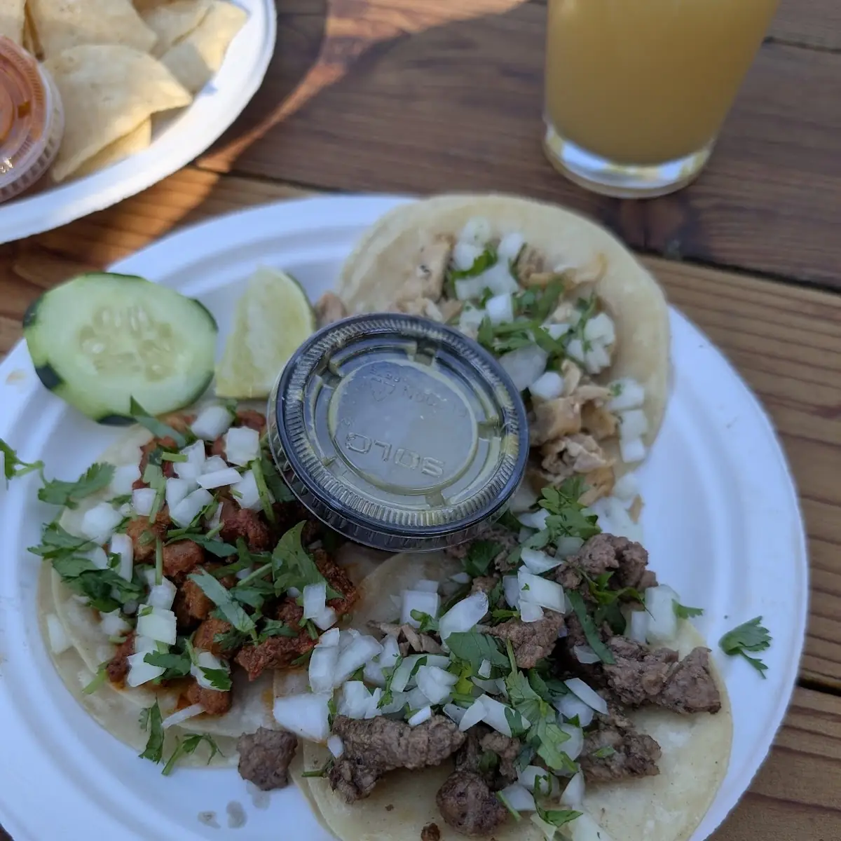 Street Tacos with Salsa and Lime