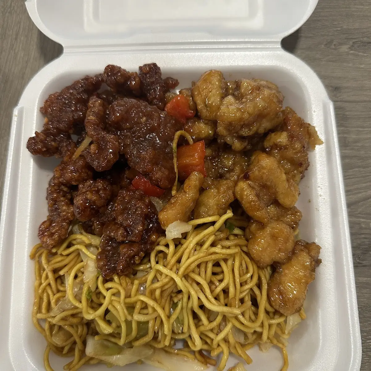 Orange Chicken Chow Mein Fried Rice