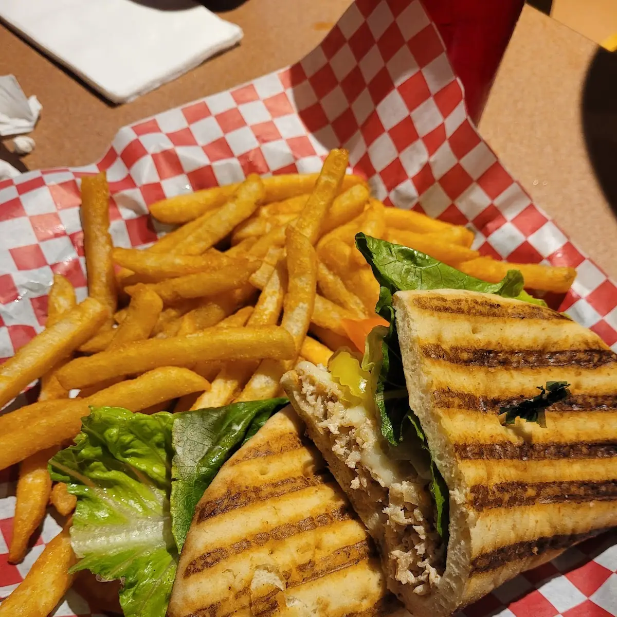 Chicken Cheesesteak Panini