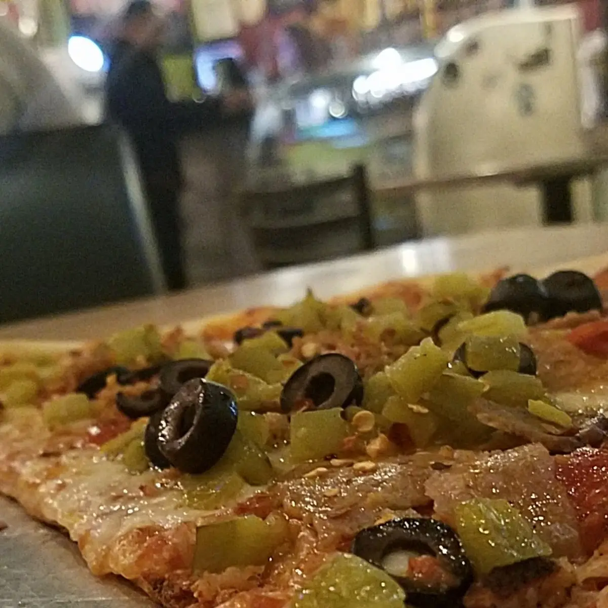 Pepperoni and Olive Pizza