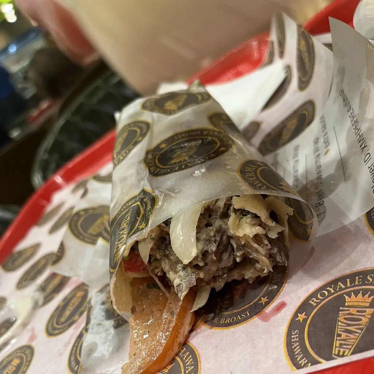 Hummus with Gyro (Doner Kebab)