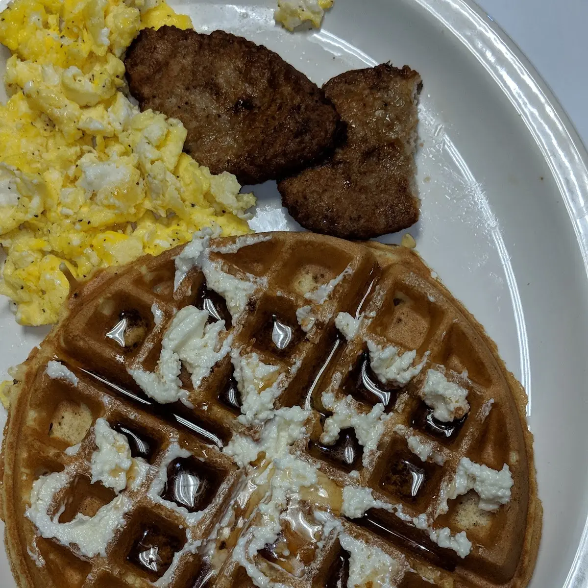 Belgian Waffle or French Toast Combo