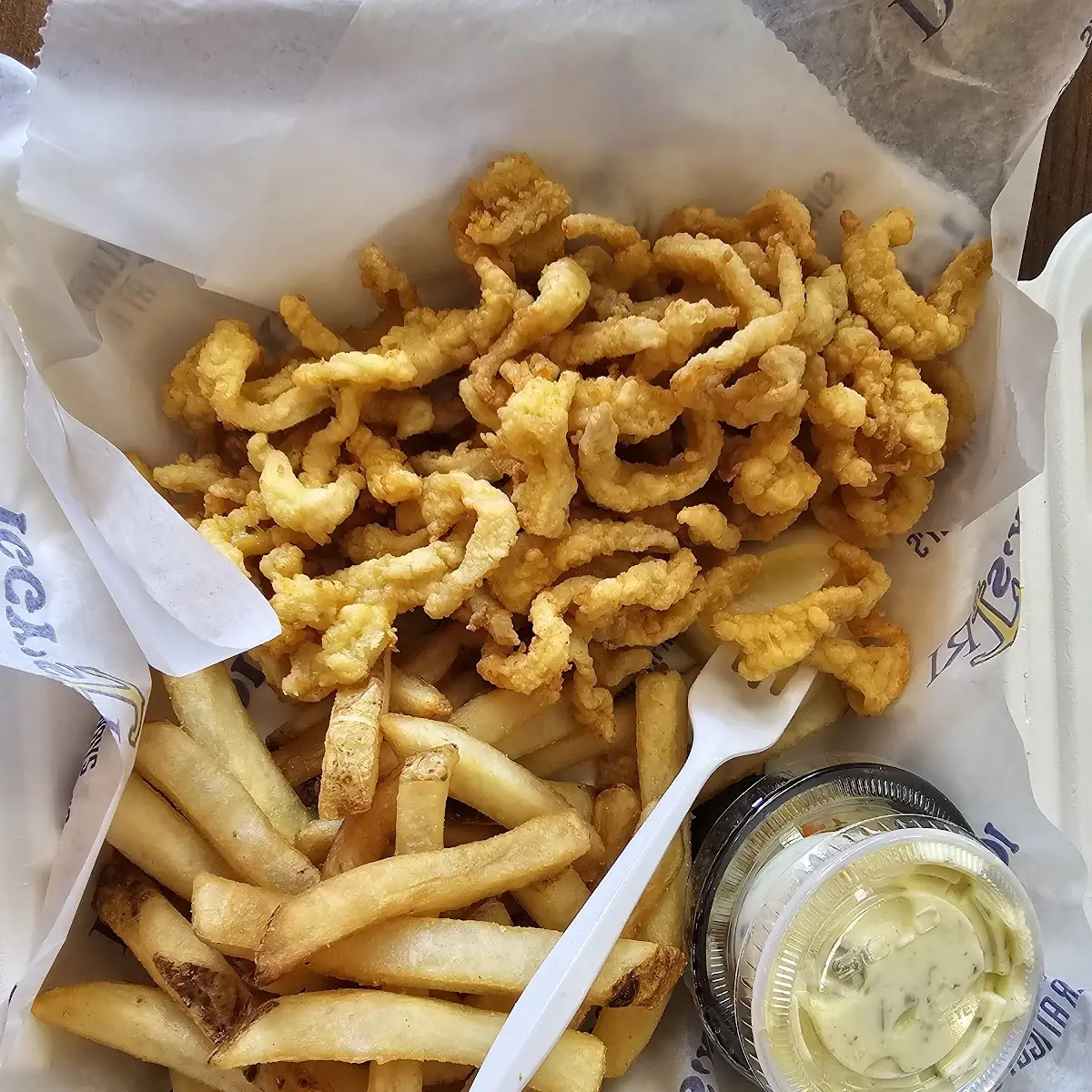 Fried Scallop Dinner