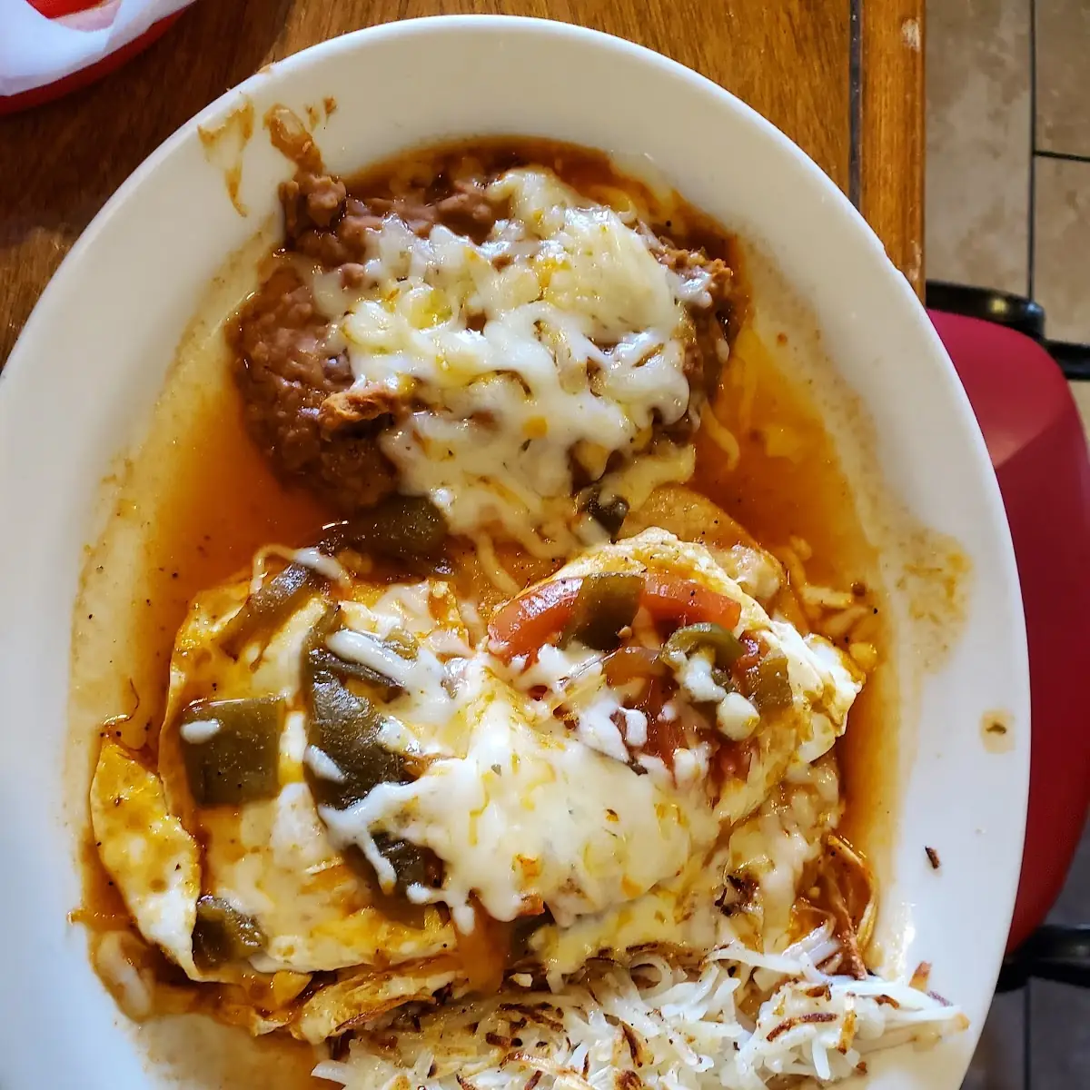 Enchilada with a Egg on Top