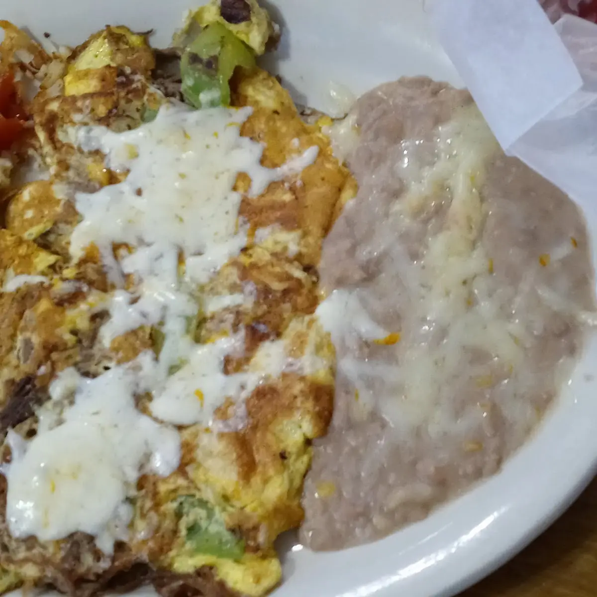Green Chili Cheese Omelette