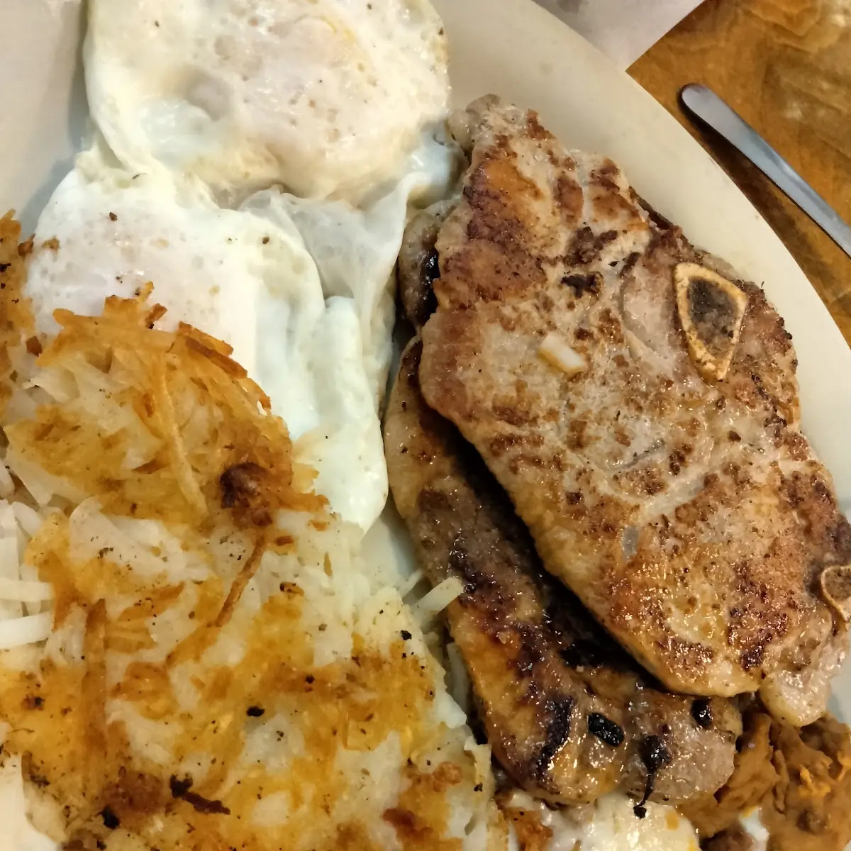 Pork Chop & Eggs