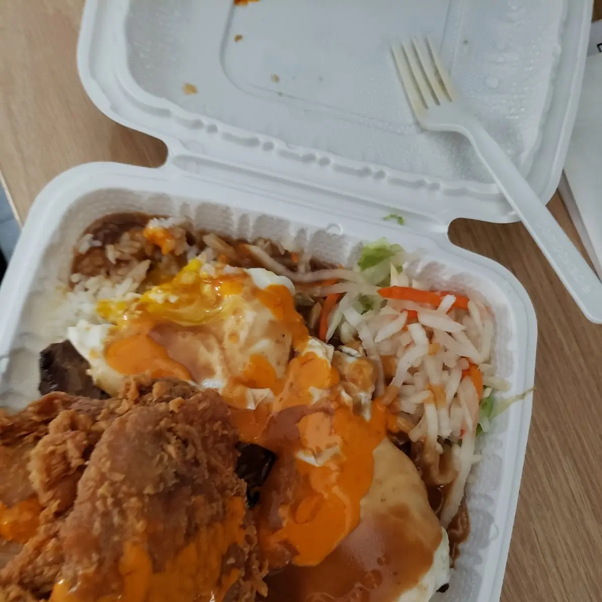 Loco Moco Fried Chicken