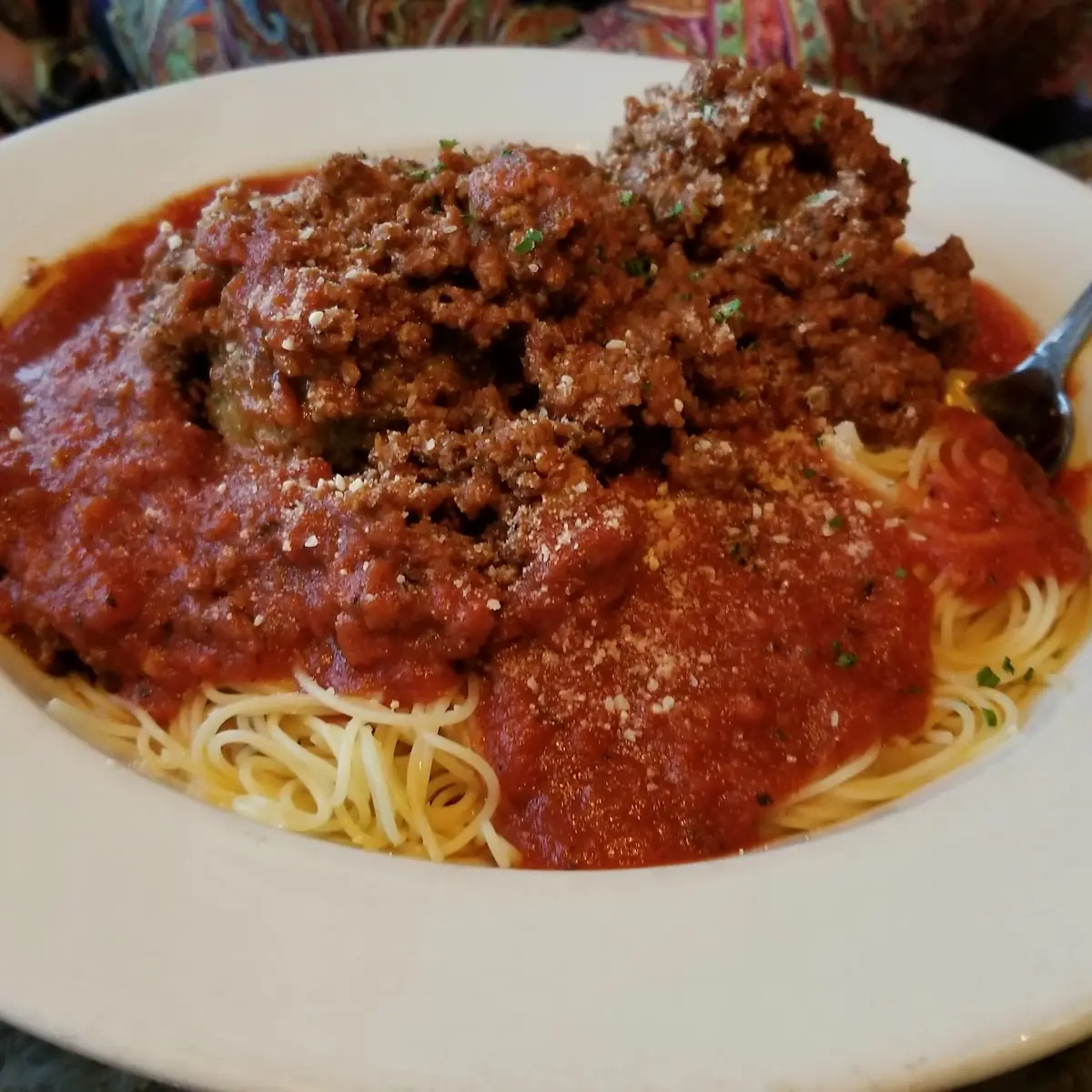 Spaghetti with Meatballs and Meat Sauce
