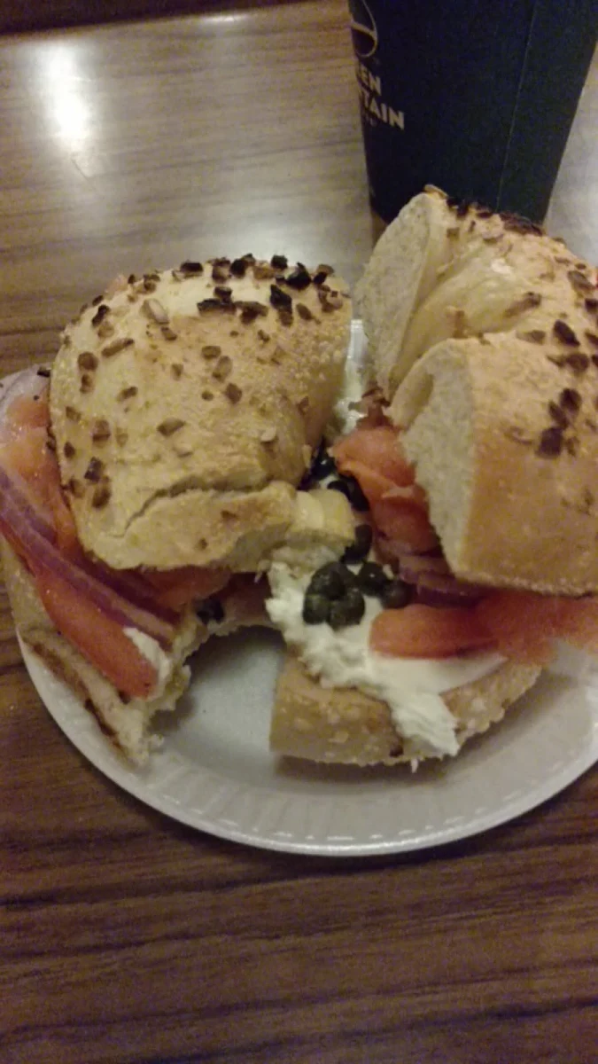 Sliced Lox and Cream Cheese