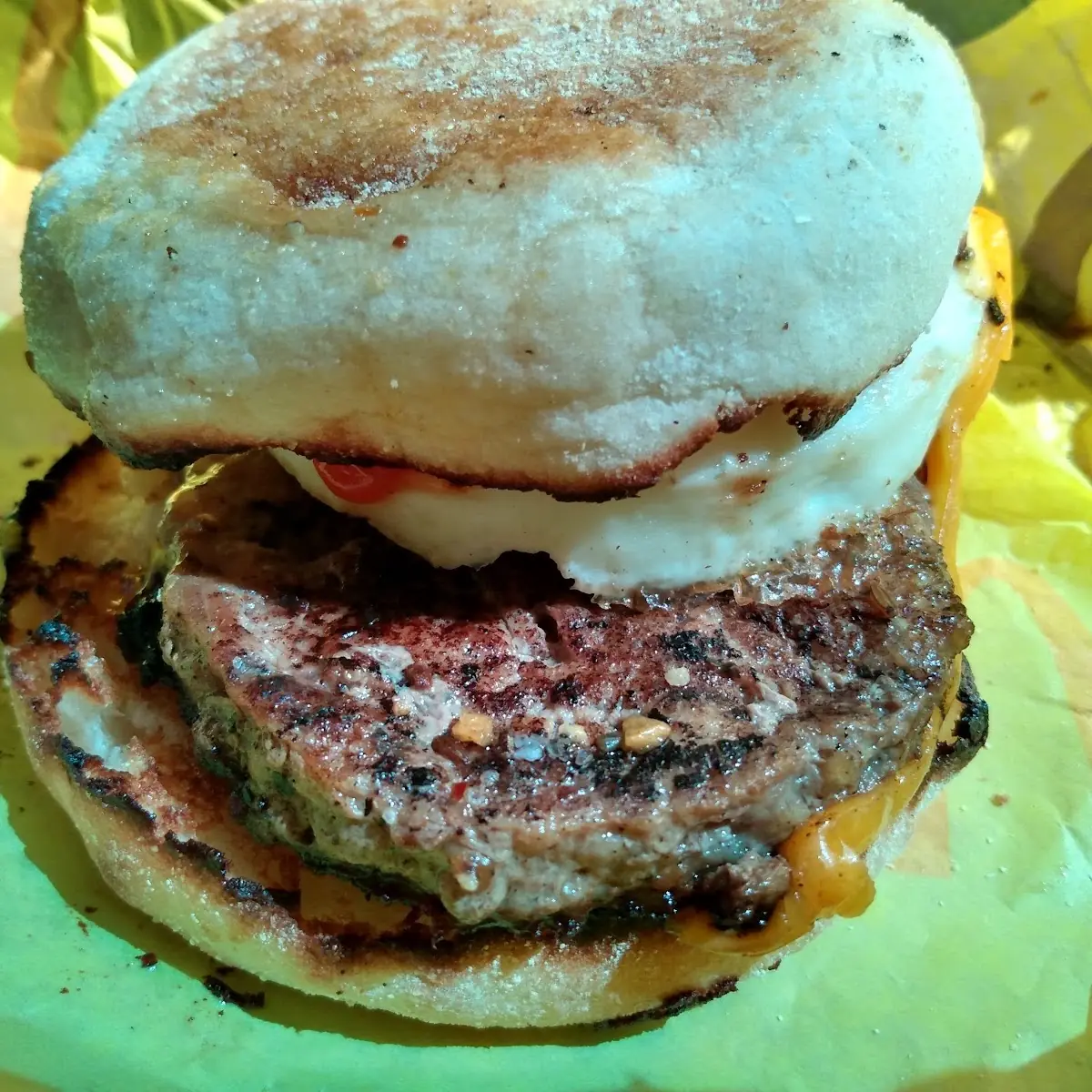 Steak Egg and Cheese Mcmuffin