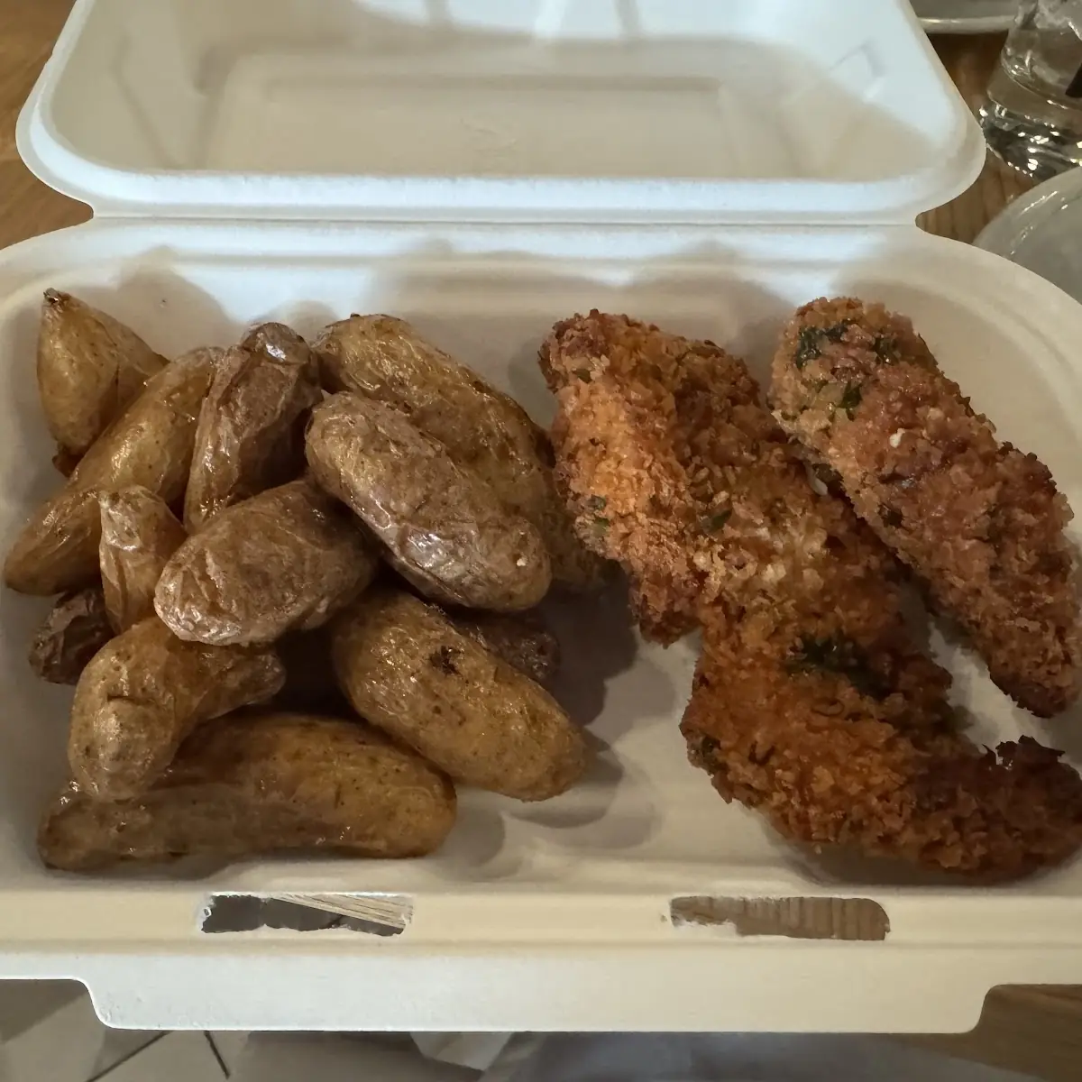 Chicken Strips with Fingerling Potatoes