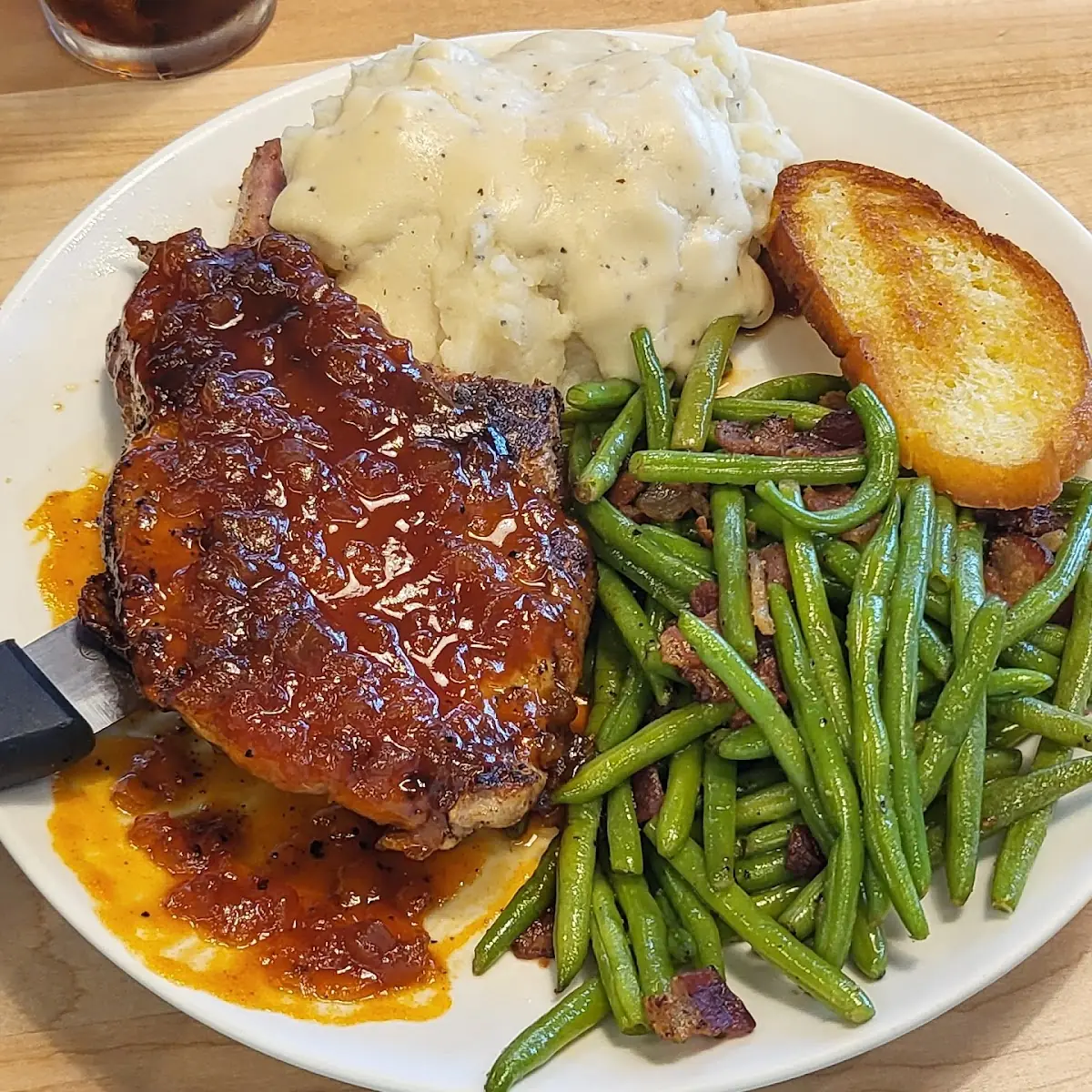 Apple Bourbon Pork Chop
