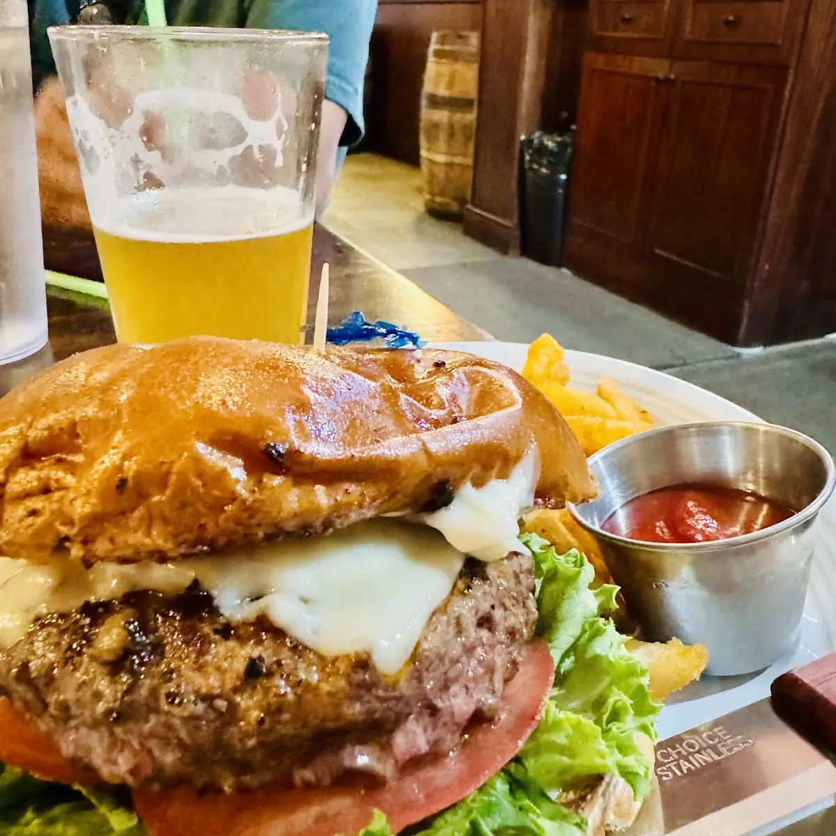 Mushroom Swiss Burger