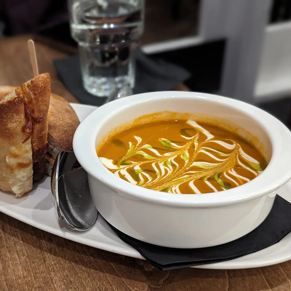 Truffle Grilled Cheese & Butternut Squash Soup
