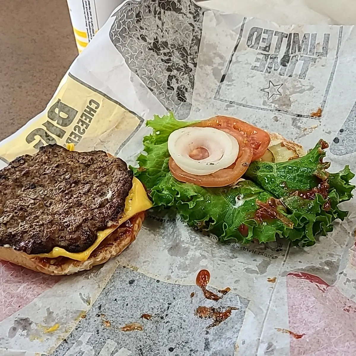 Cheese Burger Combo Sandwich