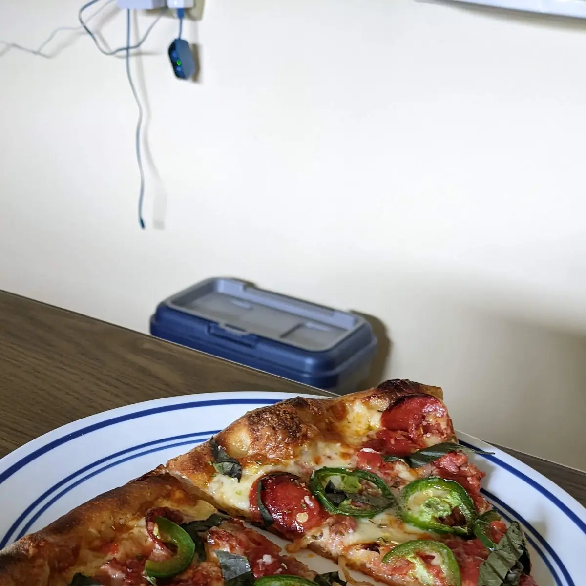 Pepperoni Pizza with Fresh Jalapenos