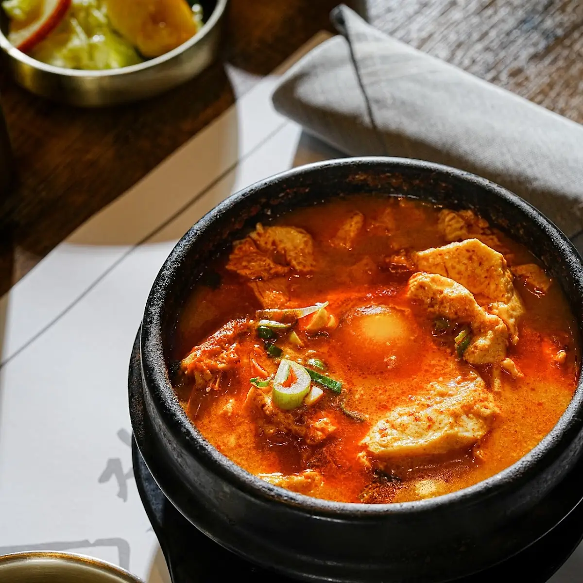 Silken Tofu Seafood Soup