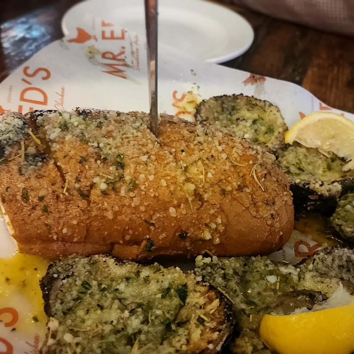 Charbroiled Oysters Rockefeller