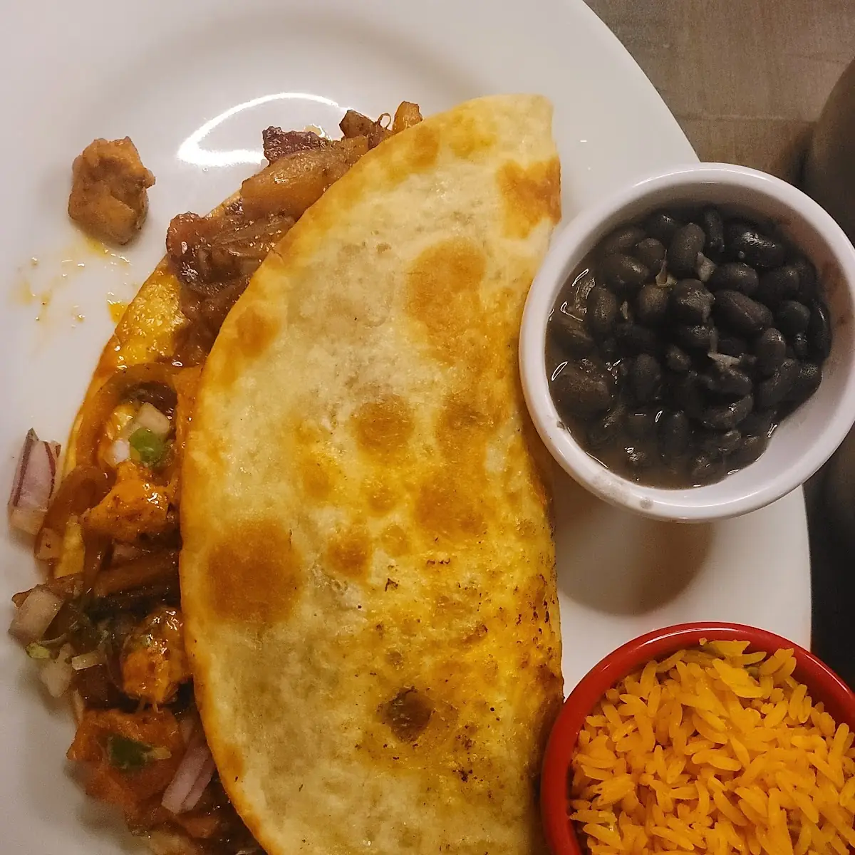 Kids 3 Cheese Quesadilla and Rice