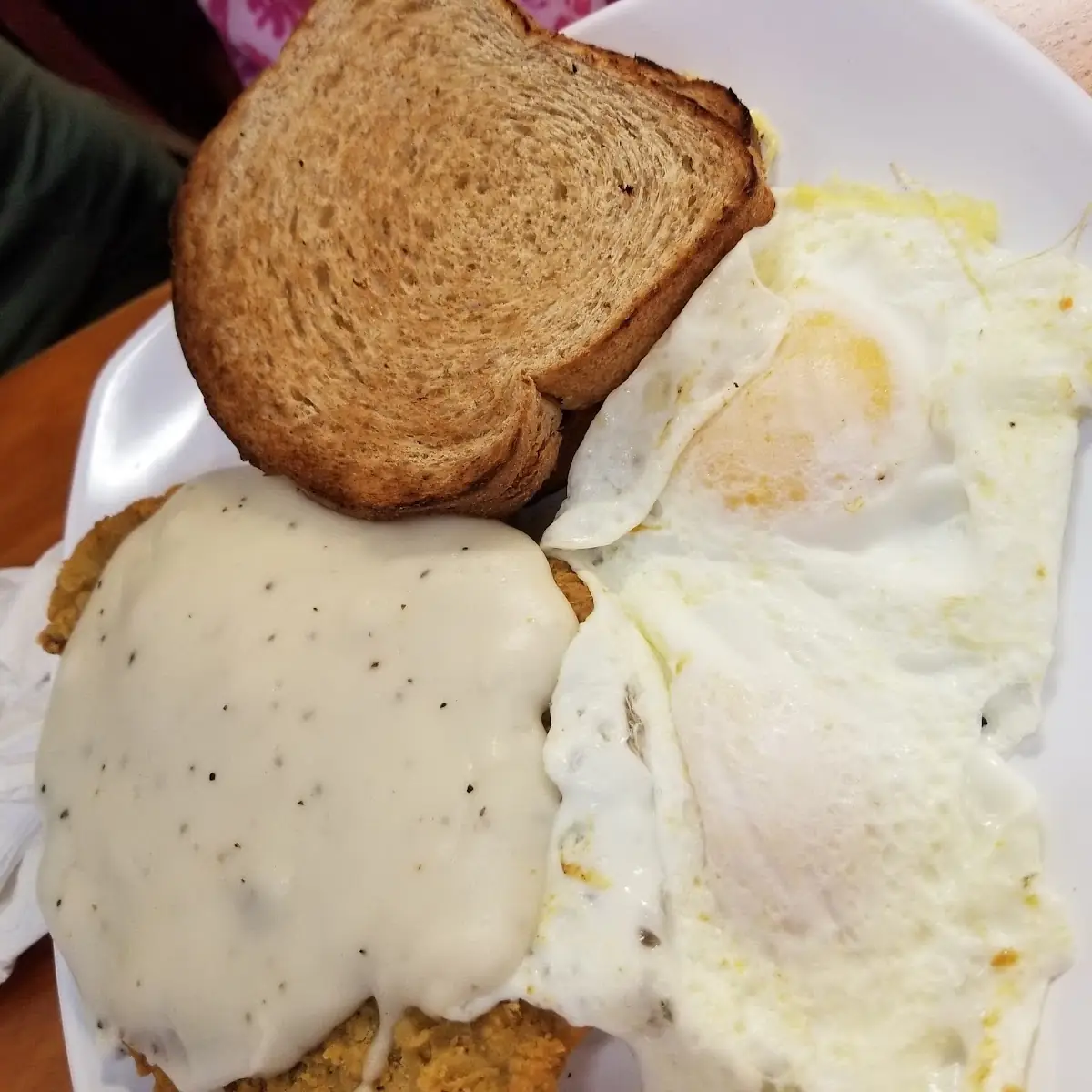 Country Fried Steak and Eggs