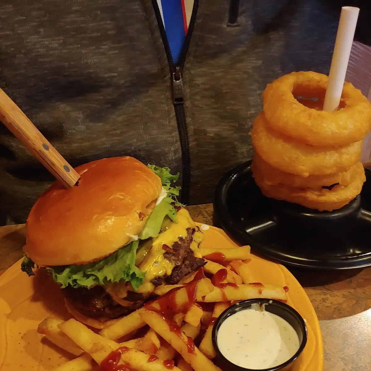 Burger and Fries
