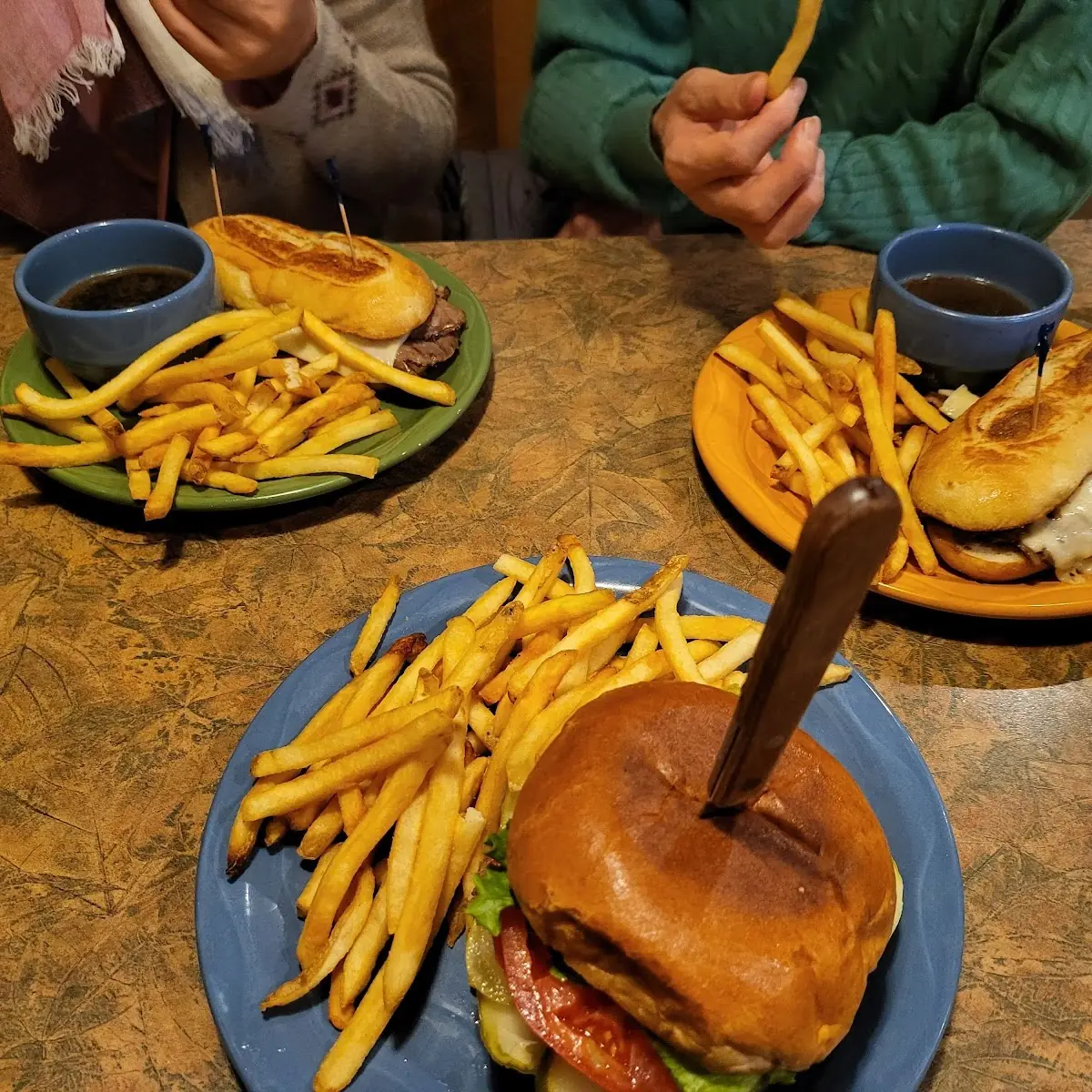 Philly Cheese Steak and Cheeseburger