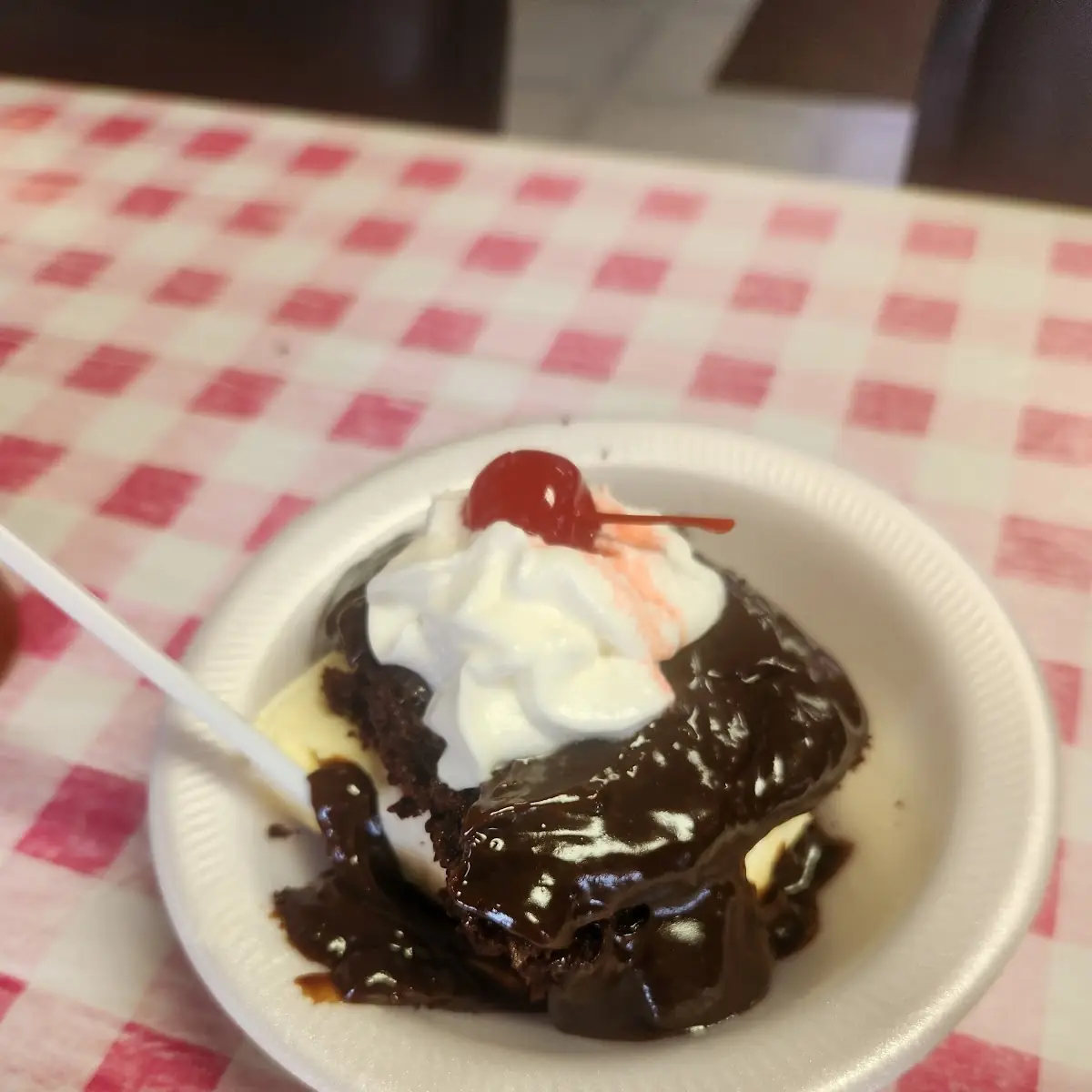 Chocolate Cake with Ice Cream