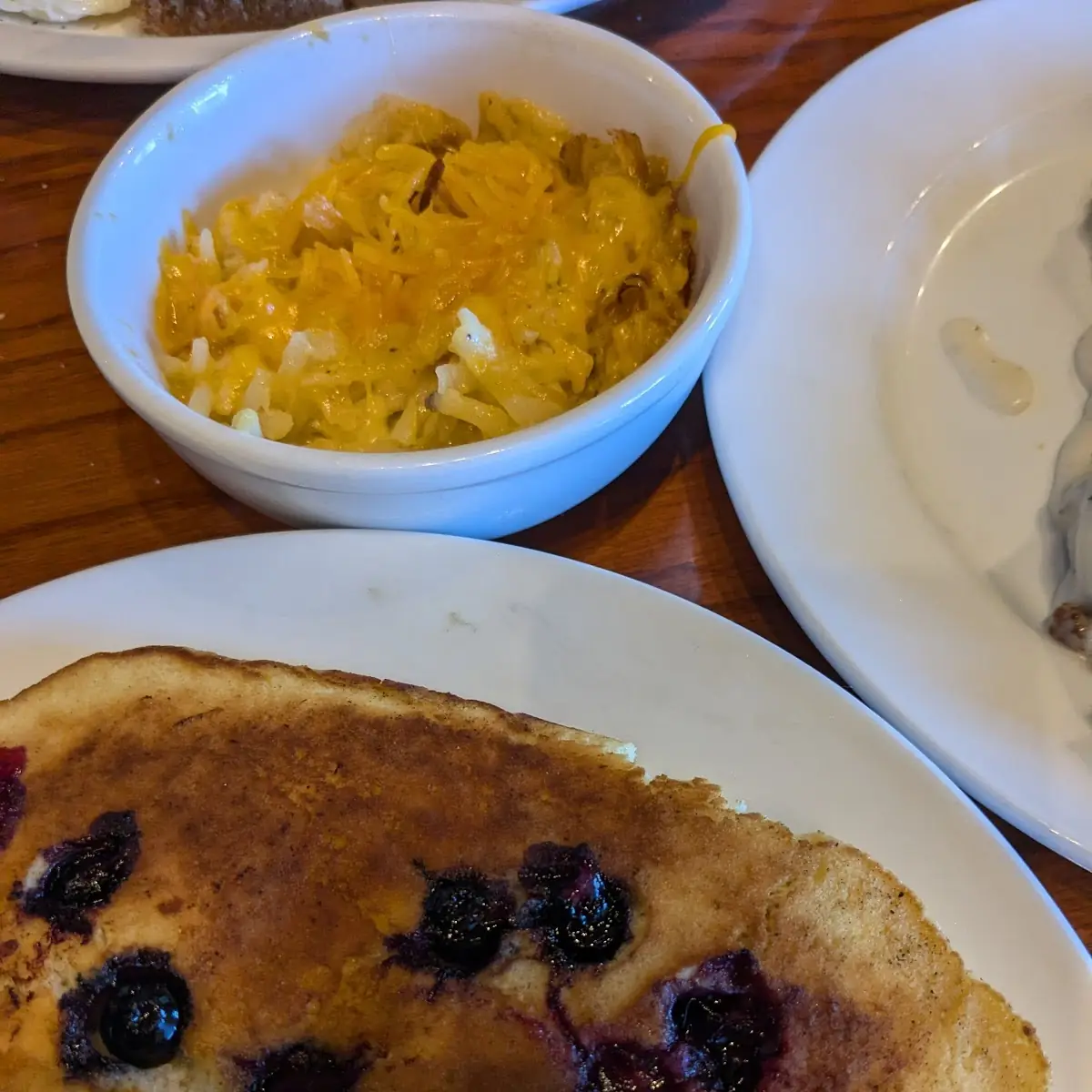 Blueberry Pancakes Hash Brown Casserole