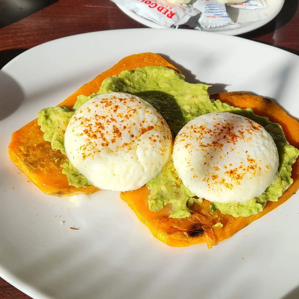 Sweet Potato Toast with Poached Eggs