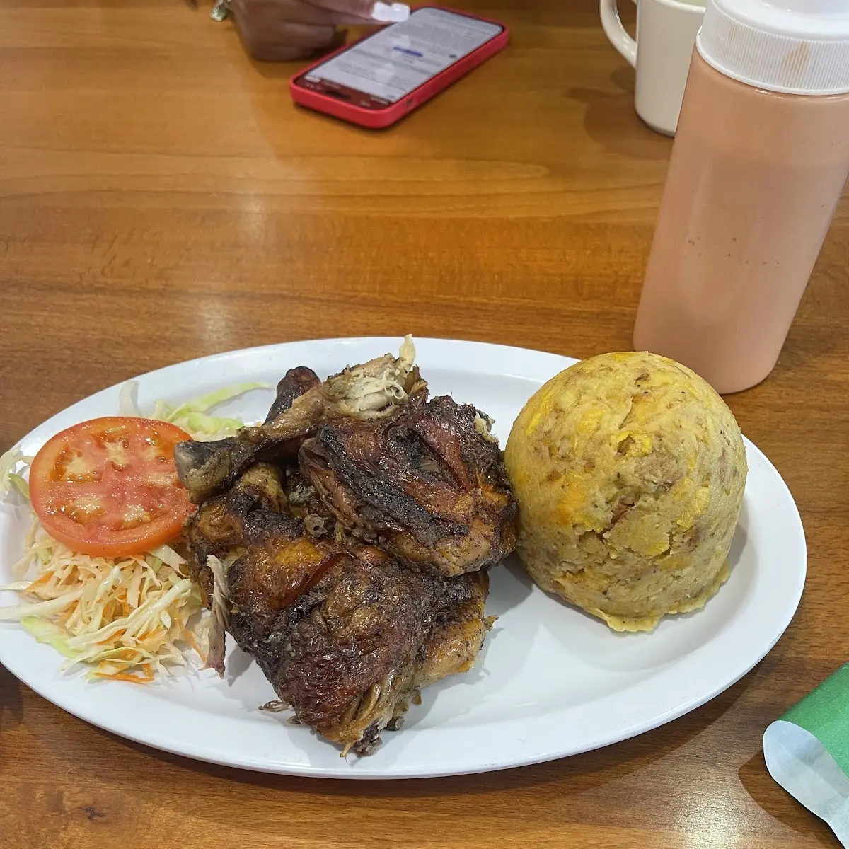 Baked Chicken and Pork Mofongo