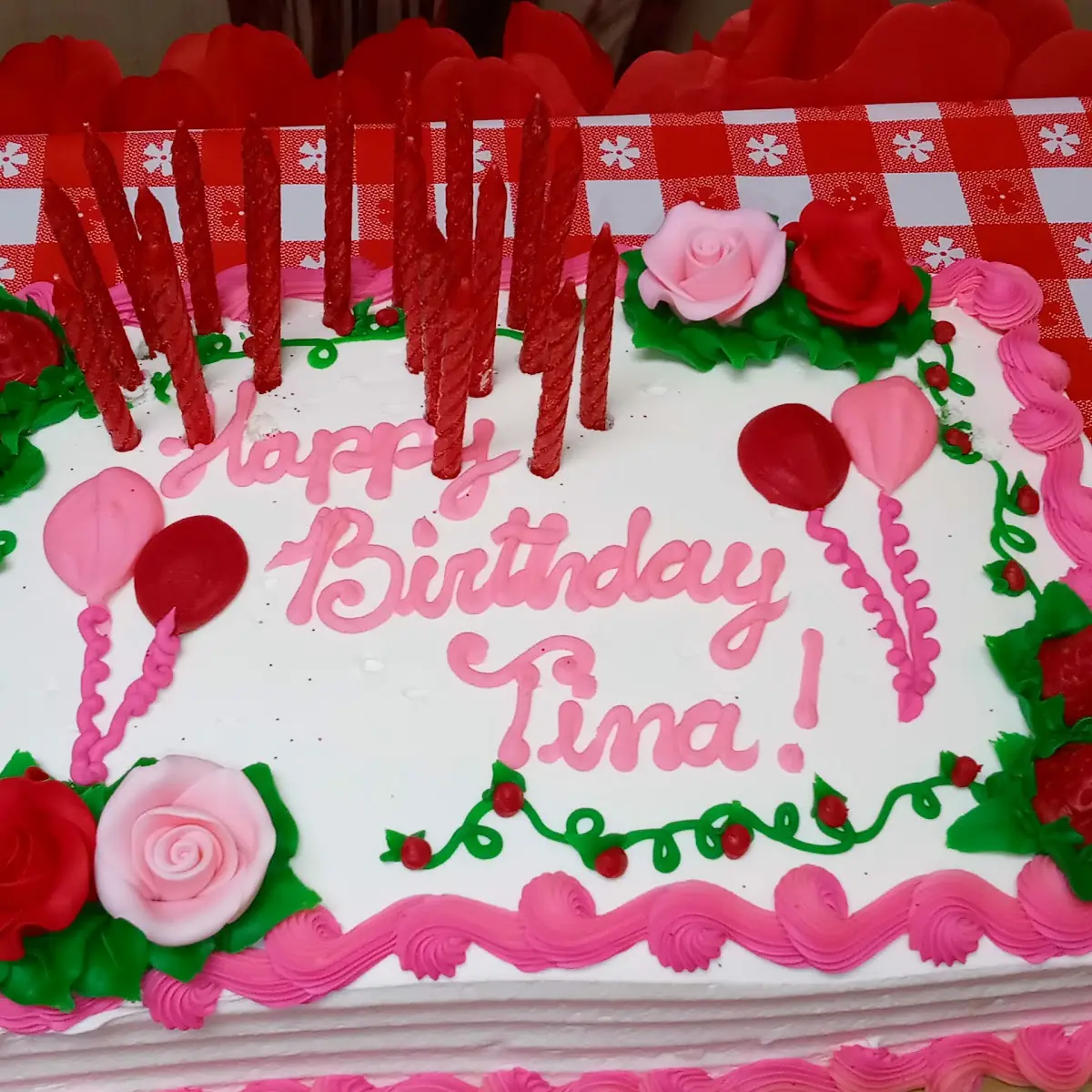 Tina's Surprise Birthday Cake