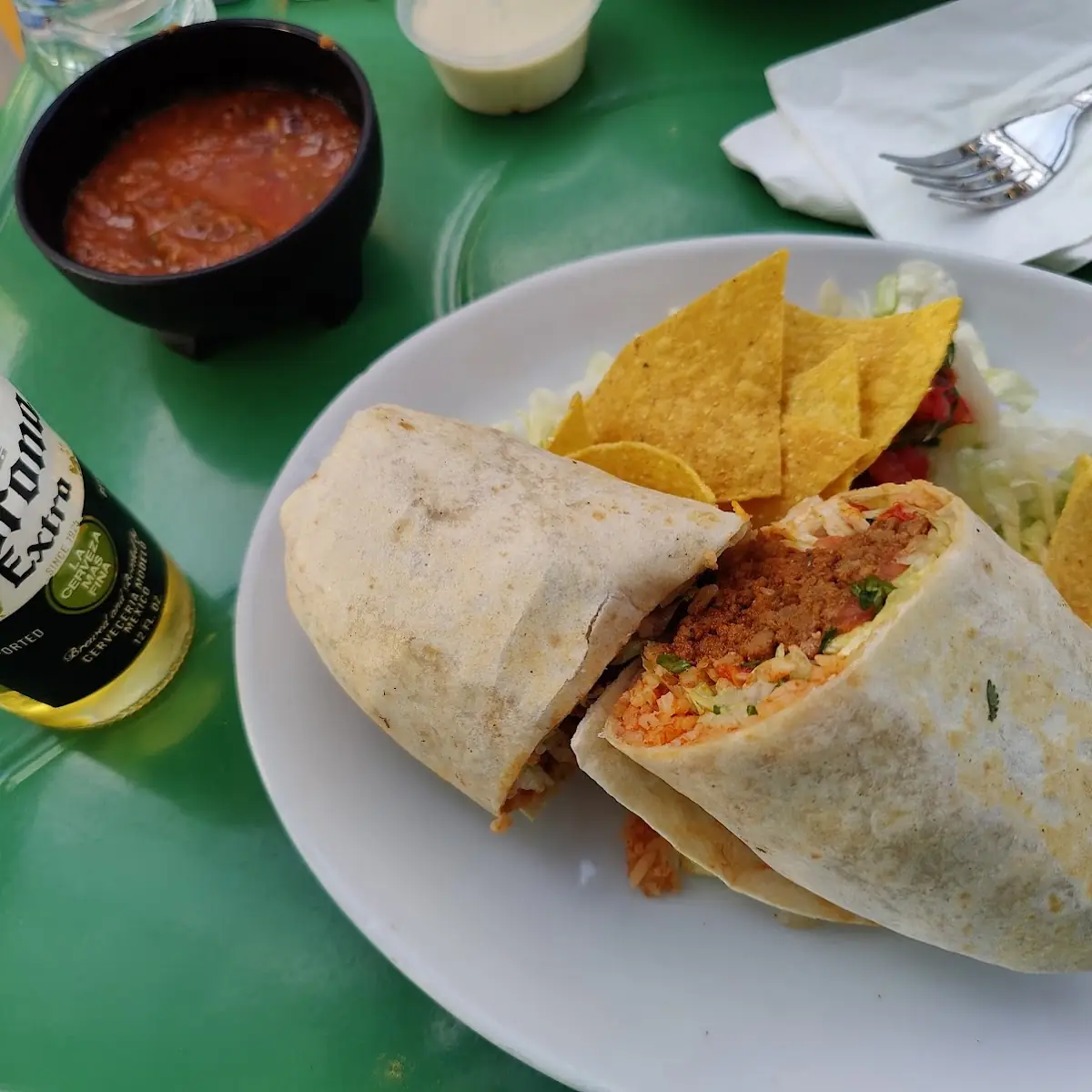 Impossible Chorizo Burrito