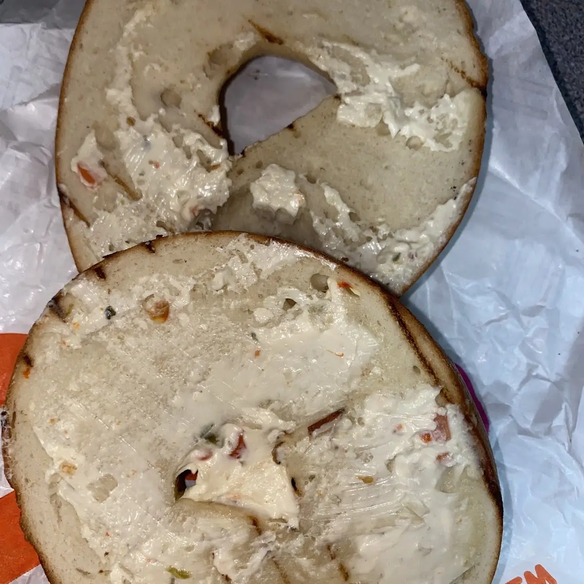 Bagels with Cream Cheese Spread
