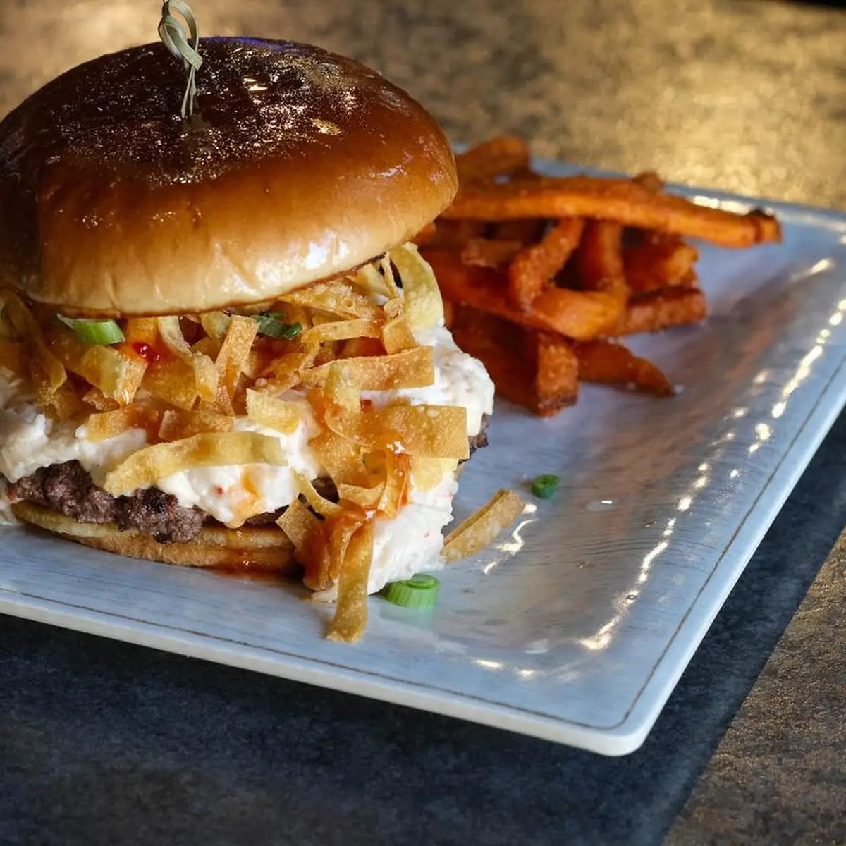 Crab Rangoon Burger